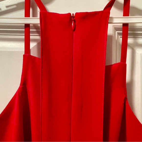 Lulu’s Red Halter Skater Dress, Racerback | Size Small - Picture 3 of 8
